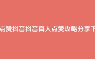 dy真人点赞抖音 - 抖音真人点赞攻略分享!