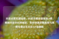 抖音点赞充值链接，抖音点赞充值链接50赞，揭秘抖音平台的秘密，如何快速获取高赞与高额充值亿乐社区SUP货源站
